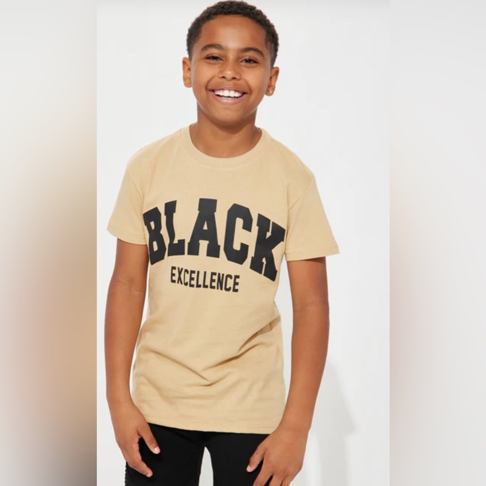 Fashion Nova Kids Tan Graphic T-Shirt